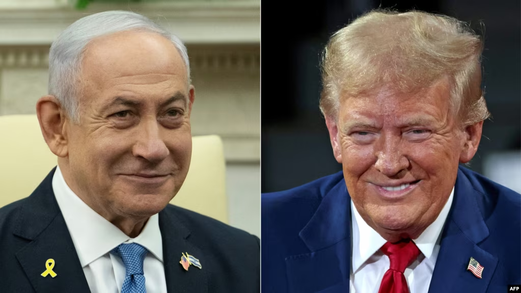 Tramp Ağ Evdə Netanyahunu qəbul edir